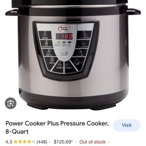 Power cooker plus pressure cooker brand new in box